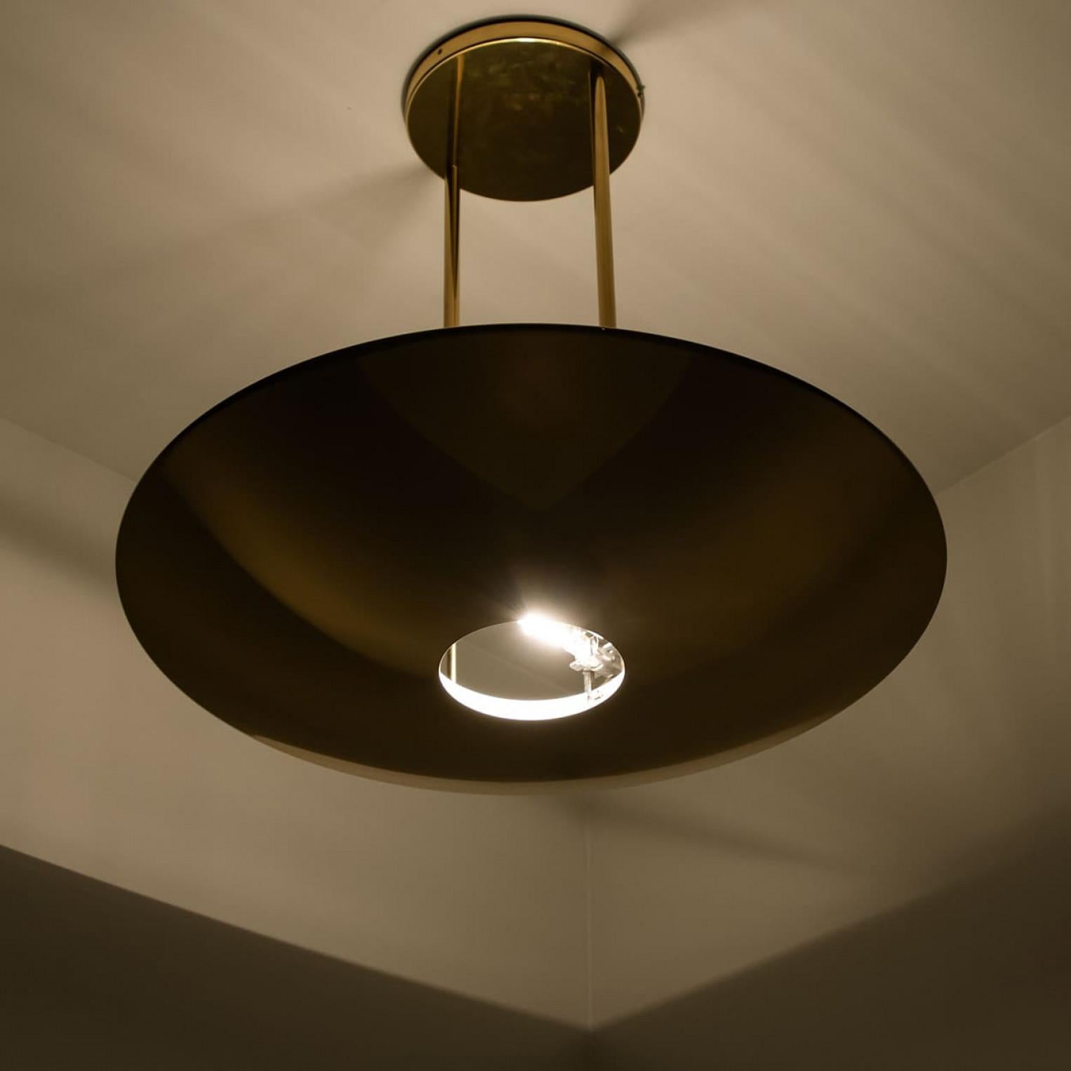 Florian Schulz XL Brass Pendant Lamp or Ceiling Fixture For Sale 3