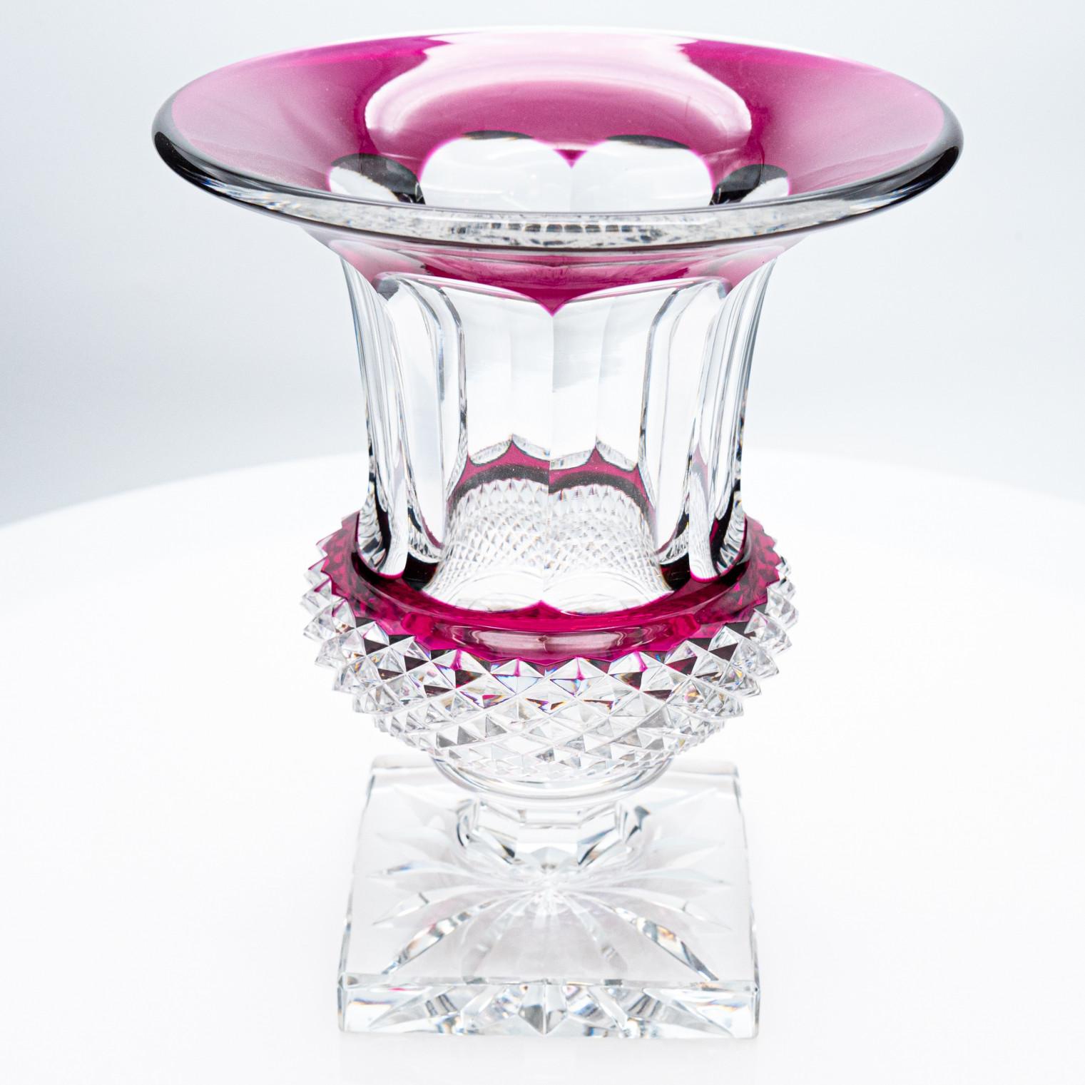 Fatto a mano Set di 2 oggetti Baccarat e Saint Louis, cristallo viola, Francia, 1930 in vendita