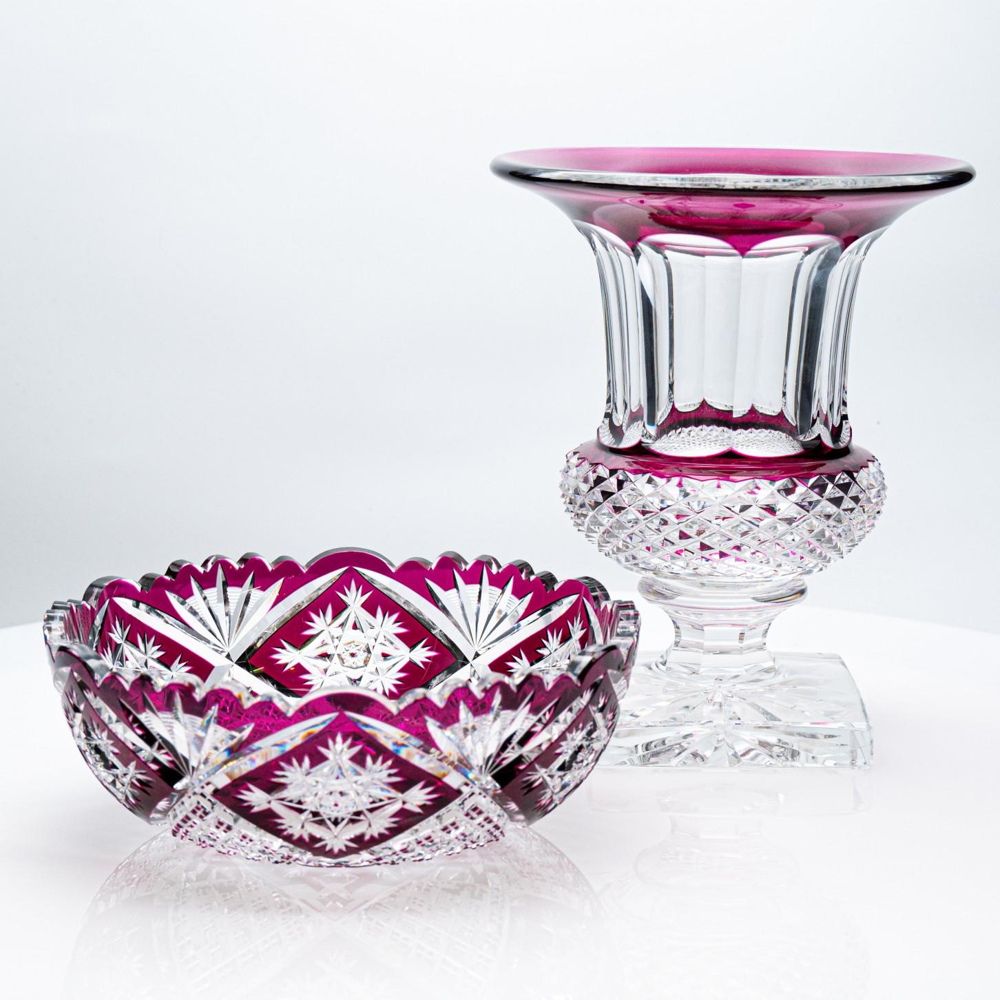 Set di 2 oggetti Baccarat e Saint Louis, cristallo viola, Francia, 1930 in vendita 5