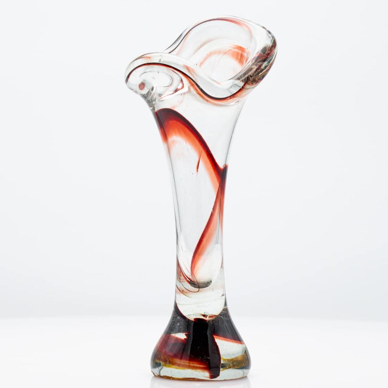 Set of 7 Murano Multi-coloured Glass Vases, Italy, 1970 For Sale 11