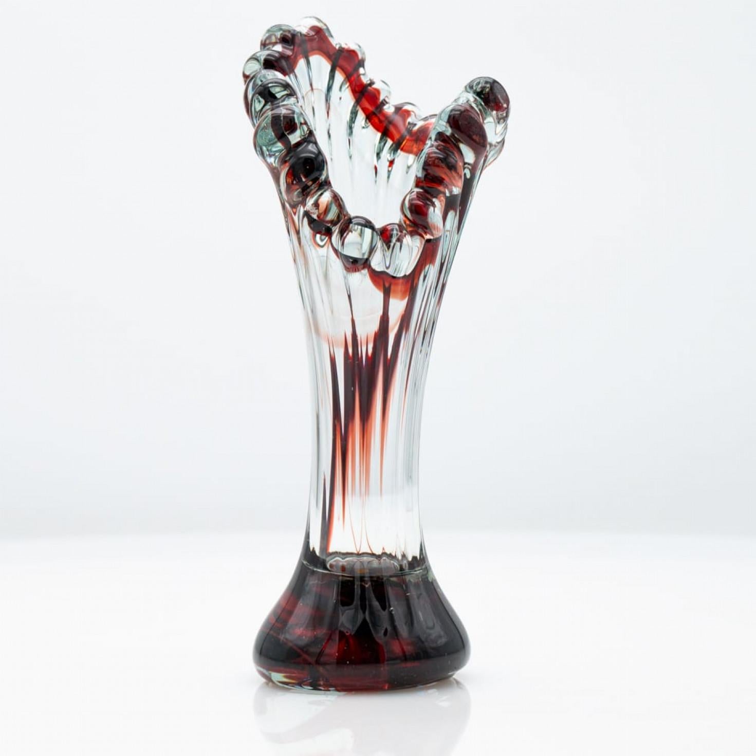 Set of 7 Murano Multi-coloured Glass Vases, Italy, 1970 For Sale 3