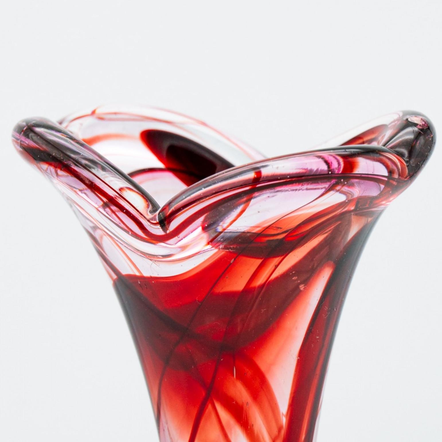 Set of 7 Murano Multi-coloured Glass Vases, Italy, 1970 For Sale 6