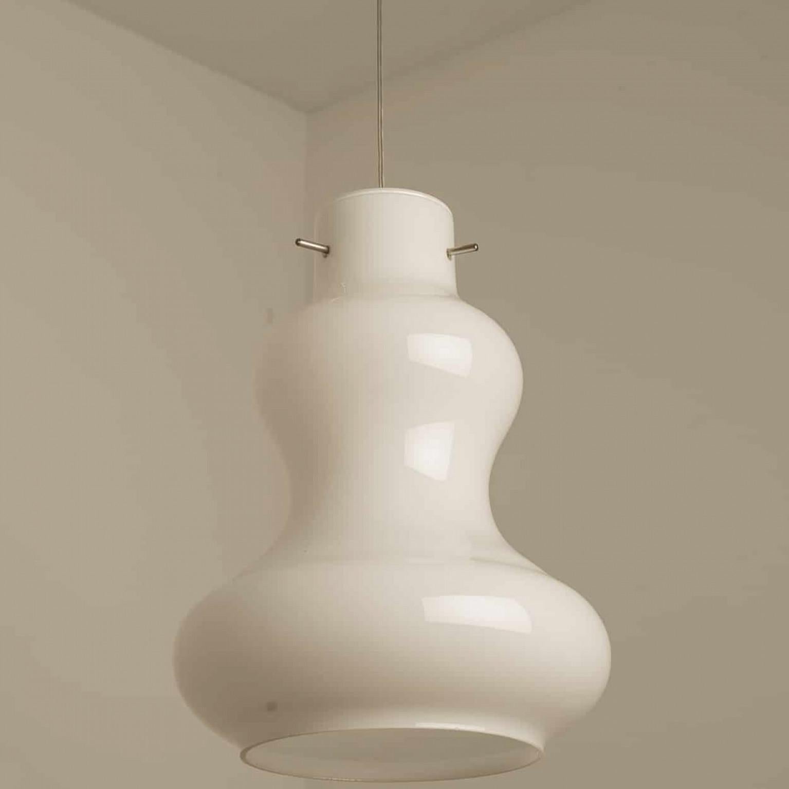 Varias lámparas colgantes de cristal de Murano de Massimo Vignelli para Venini, 1960 en Bueno estado para la venta en Rijssen, NL