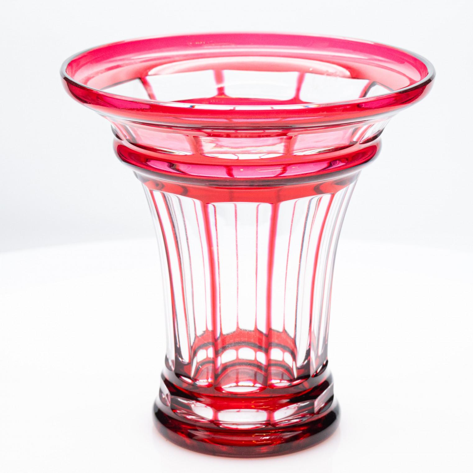 Set di 3 oggetti Baccarat e Saint Louis, cristallo rosso, Francia, 1930 in vendita 1