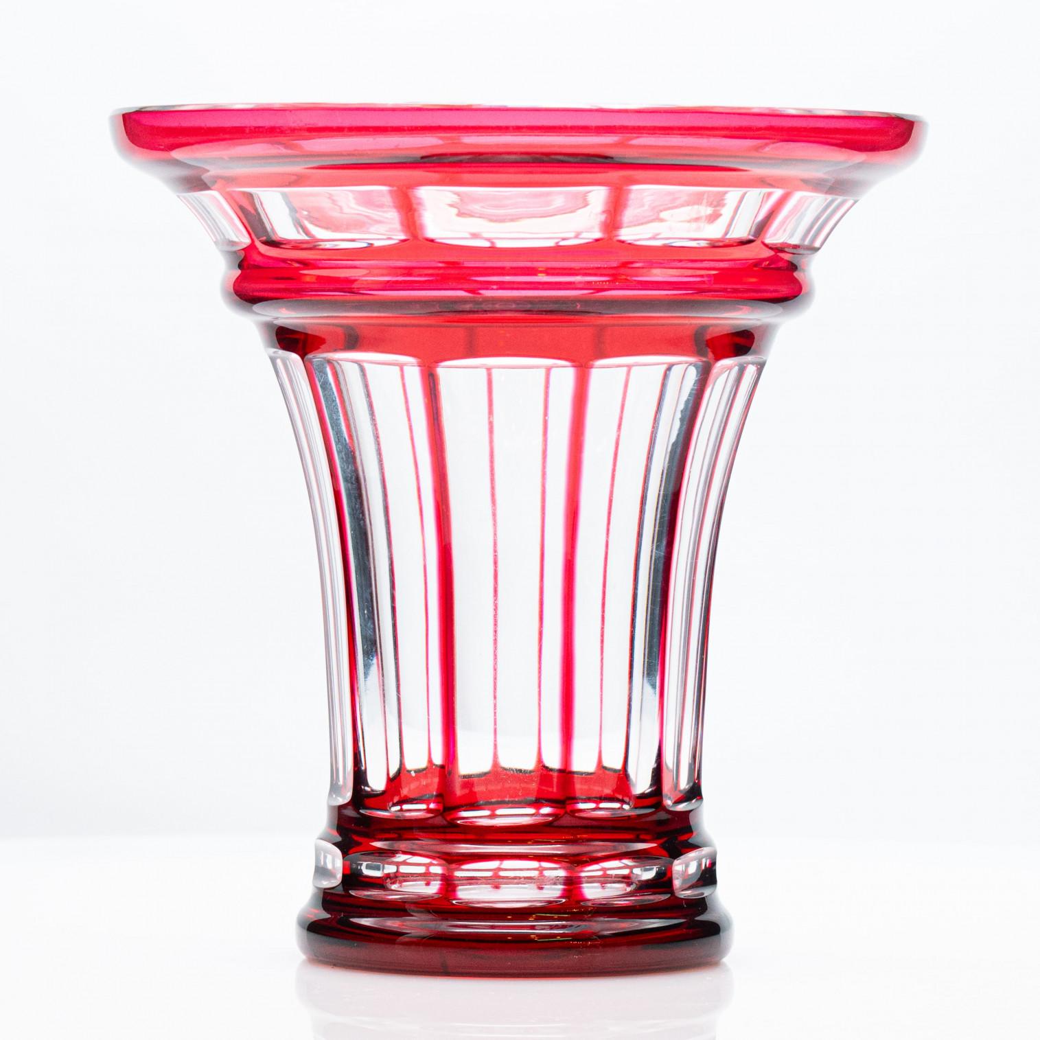 Set di 3 oggetti Baccarat e Saint Louis, cristallo rosso, Francia, 1930 in vendita 3