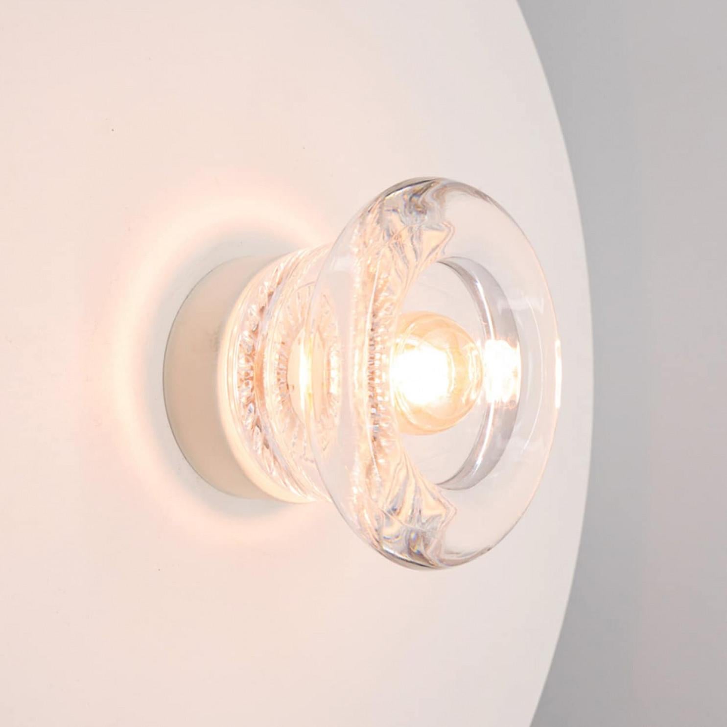1 de las 10 Apliques de pared de cristal/ empotrables de Cosack Leuchten, años 70 en venta 4