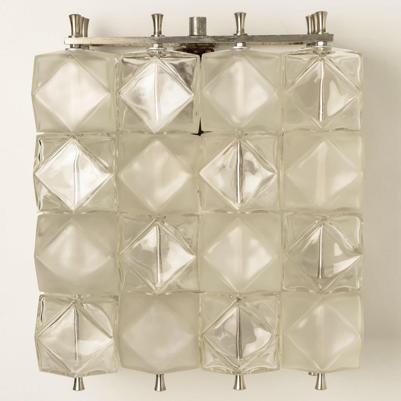 Varios  Filvem Voghera Apliques de Cristal y Niquelados Vidrio en venta