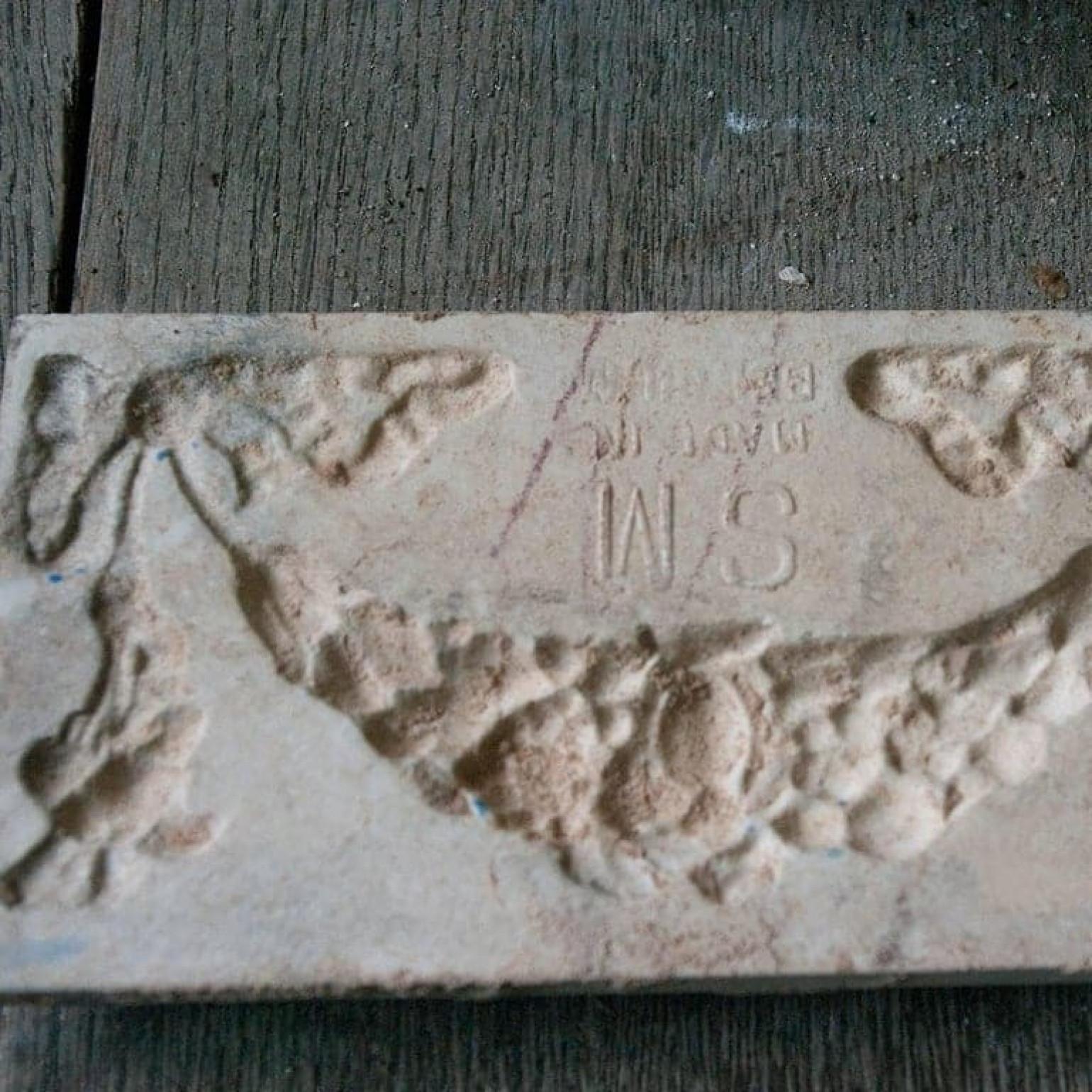Set of 50 Hand Painted Ceramic Relief Tiles by Societe Morialme, 1895 In Excellent Condition For Sale In Rijssen, NL