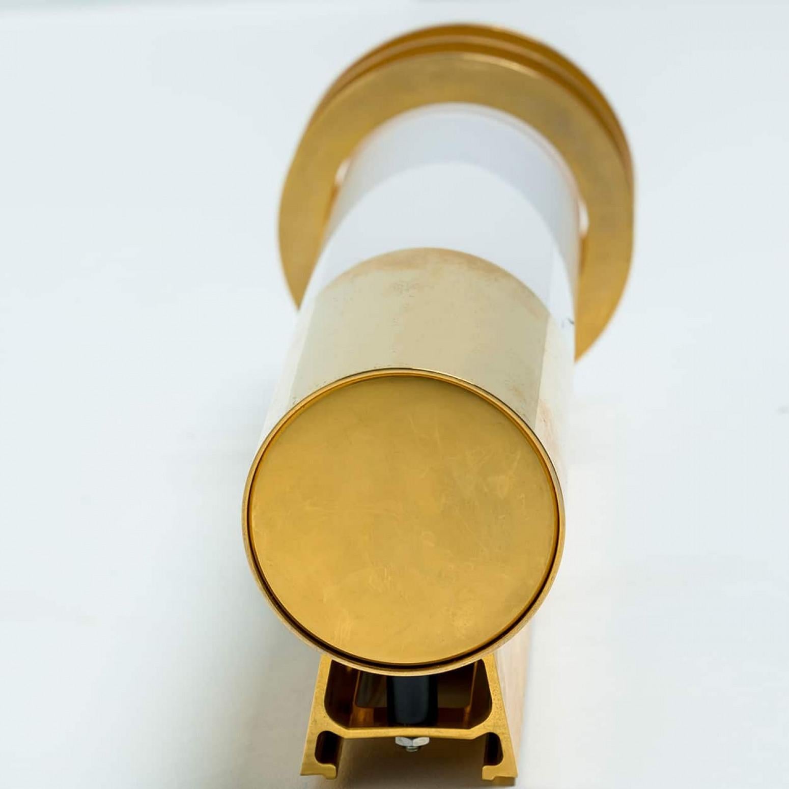 Other Pair of Opaline Glass Wall Lights by Glashütte Limburg, 1960 For Sale
