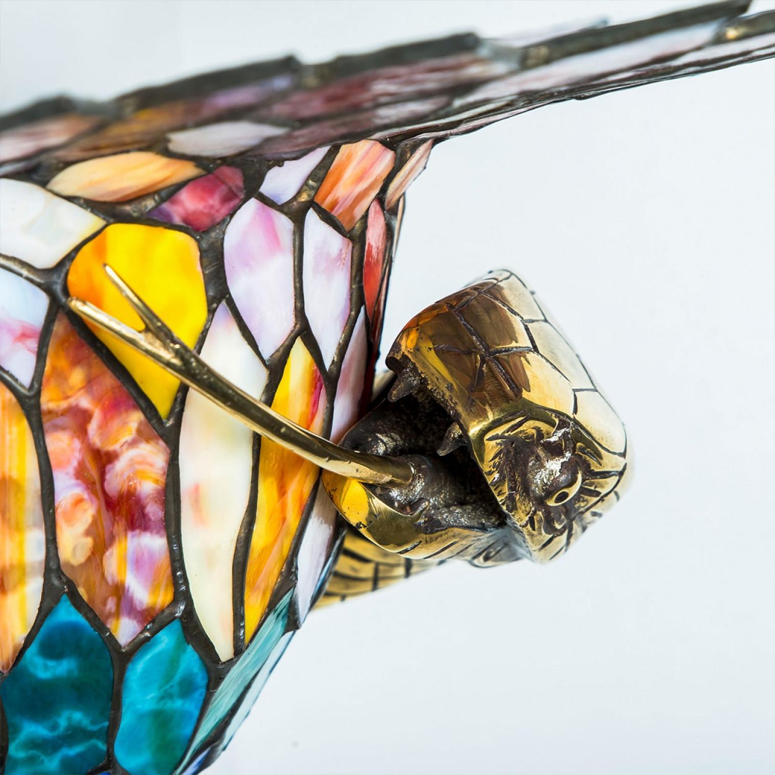 Other Several Stunning Colorful Wall light in Style of Edgar Brandt, 1920 For Sale