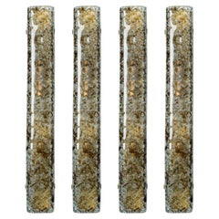 Several Tube Smoked Glass Wall Lights by Kaiser Leuchten, 1970s