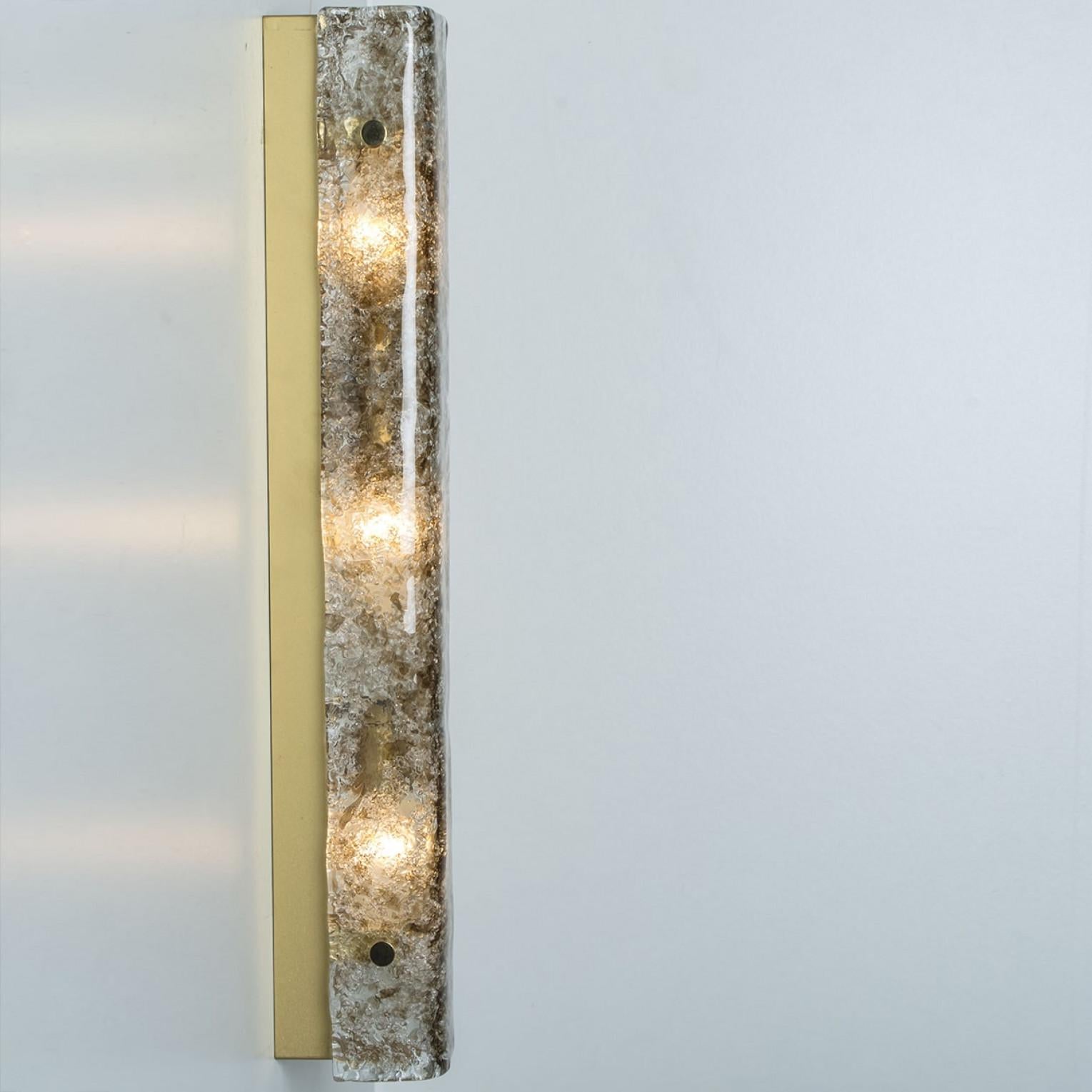 Mehrere Röhren-Rauchglas-Wandleuchten von Kaiser Leuchten, 1970er Jahre im Angebot 7