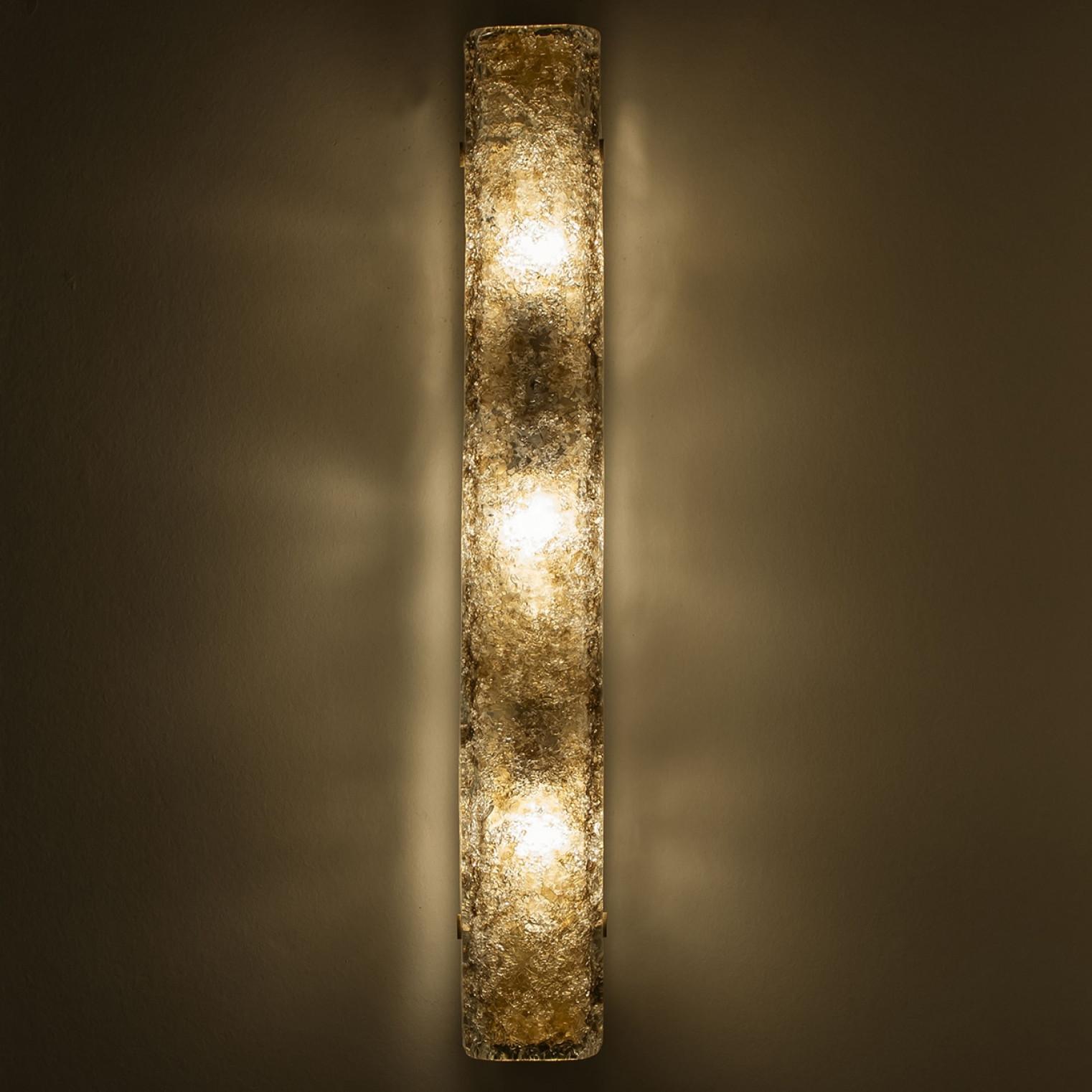 Mehrere Röhren-Rauchglas-Wandleuchten von Kaiser Leuchten, 1970er Jahre im Angebot 5