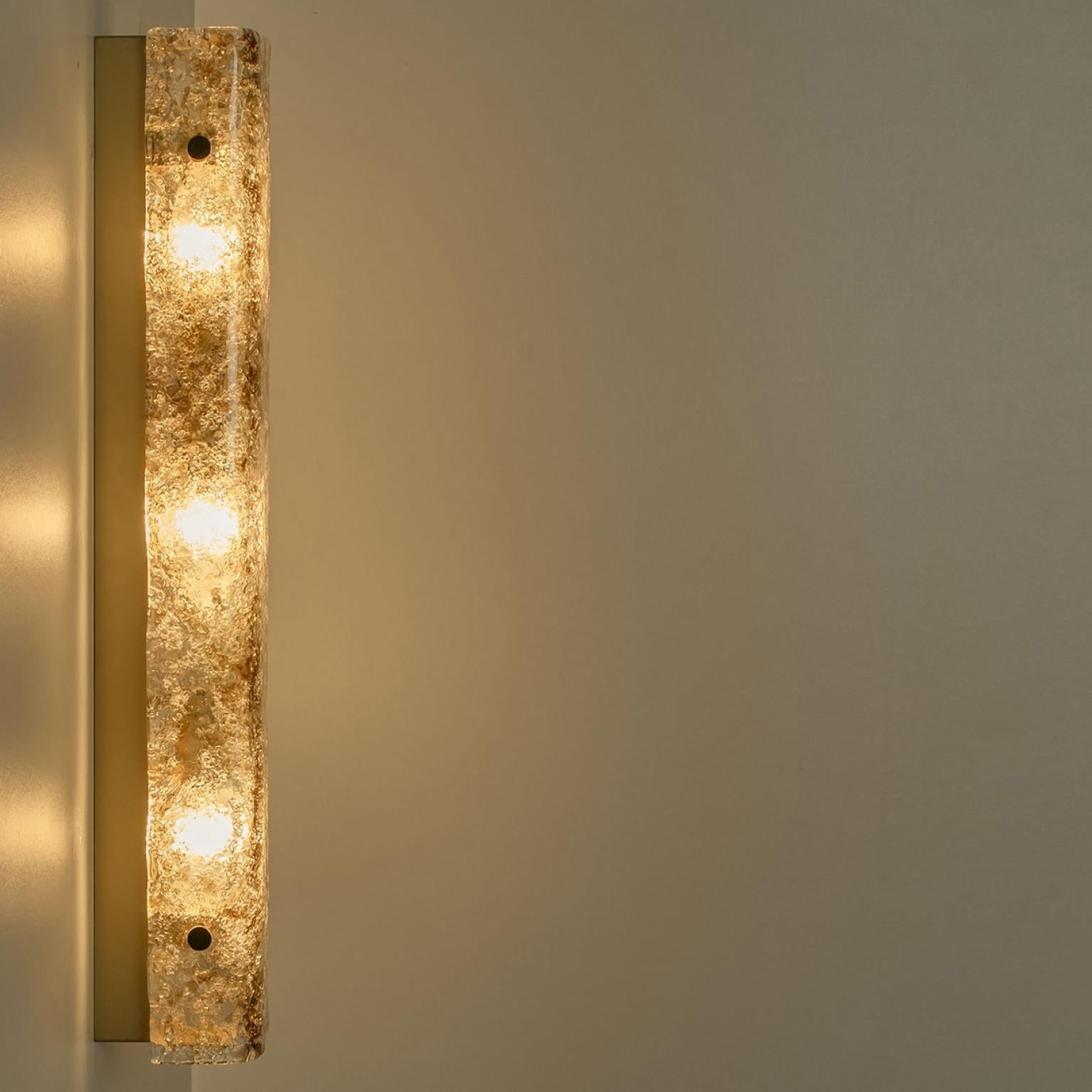 Mehrere Röhren-Rauchglas-Wandleuchten von Kaiser Leuchten, 1970er Jahre im Angebot 8