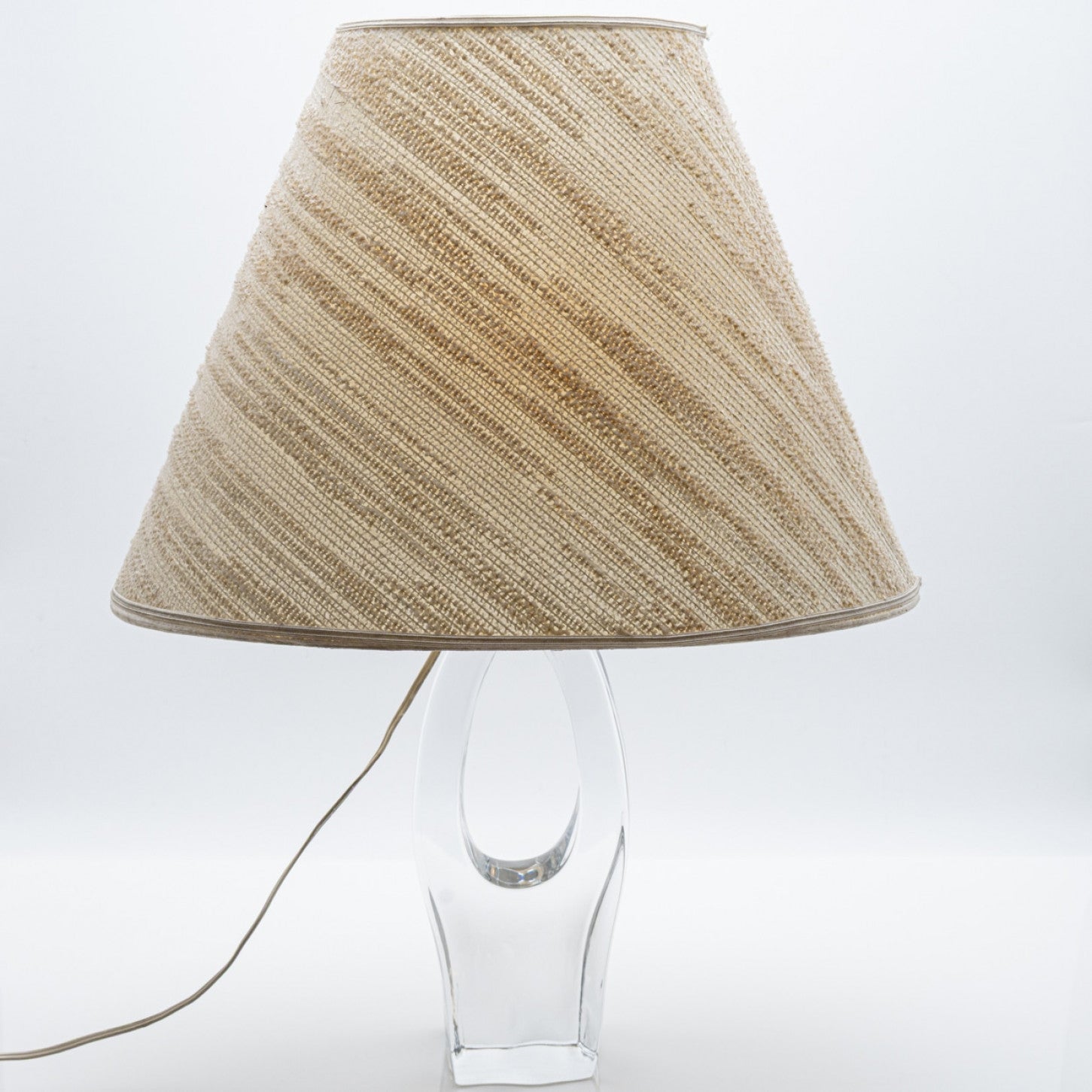 Lampe de table Daum Trou en cristal, France