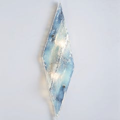 1 of the 2 Large Nason Wall lights for Mazzega Murano Iridescent Glass, 1970