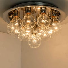 Large Wall or Ceiling Lamp in the style of Staff, 1970s