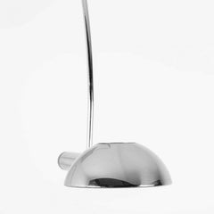 Florian Schulz Double Ball Chrome Arc Floor Lamp, Height Adjustable, 1970
