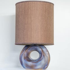 Large Celestial Ceramic Lamp Hole, Custom Lampshade by R. Houben