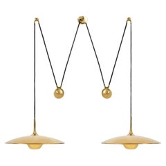 Onos 55 Double Pull Brass Pendant Lamp by Florian Schulz, Germany