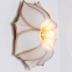 1 of the 2 Ceramic Flower Wall Lights, Germany, 1970