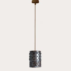 1 of the 8 Ceramic Multicolor Pendants, Axella Denmark 1960