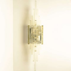 XXL PoliArte Glass Wall Light, Italy 1970s