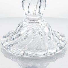 Beautiful Baccarat Clear Crystal Candelabra for 3 Candles, France