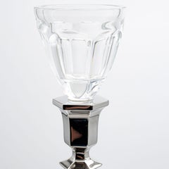 Silver Baccarat Harcourt Our Fire Candle Holder Two Arms Philippe Starck, France