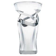 Magnifique vase en cristal clair de Baccarat, France