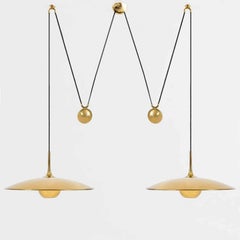 Onos 55 Double Pull Brass Pendant Lamp by Florian Schulz, Germany