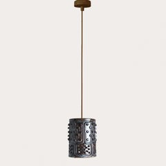 1 of the 8 Ceramic Multicolor Pendants, Axella Denmark 1960