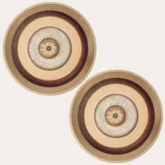 Pair of Stunning Ceramic Wall Light, Denmark, 1970