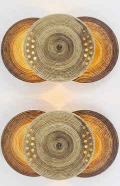 1 of the 2 Stunning Ceramic Stoneware Wall Light by Axella, Denmark