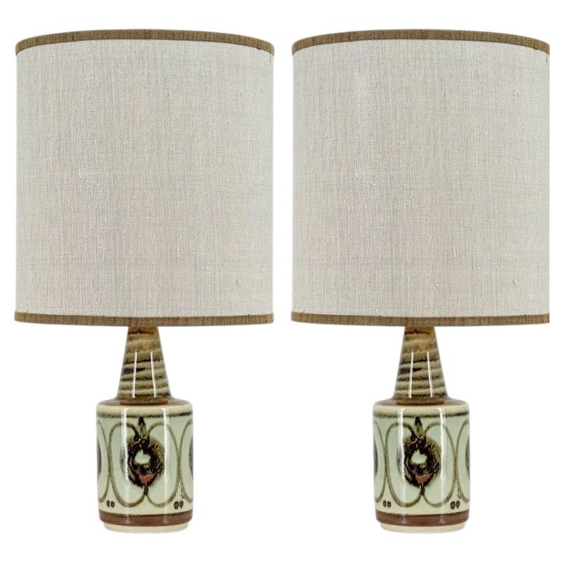 1 of the 2 Soholm Ceramic Table Lamps by Søholm, Denmark 1960s For Sale