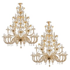 1 of the 2 Exceptional and Rich Chandeliers, Venice Italy