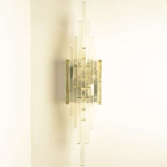 XXL PoliArte Glass Wall Light, Italy 1970s