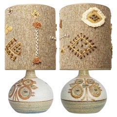 Pair of Soholm Ceramic Table Lamps, Noomi Backhausen, Denmark 1960