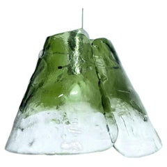 Green Flower Pendant Light by Carlo Nason, 1960