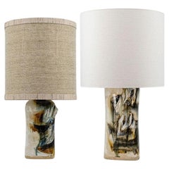 Pair of Gorgeous Table Lamps by Jeppe Hagedorn, Denmark 1960s