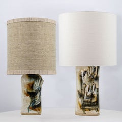Pair of Gorgeous Table Lamps by Jeppe Hagedorn, Denmark 1960s