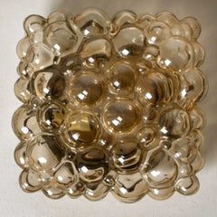1 of the 4 Tynell Amber Bubble Flush Mounts/Wall Sconces, 1969
