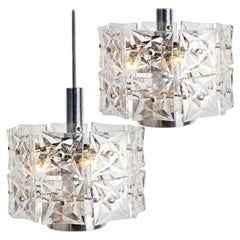 Pair of Elegant Fine Modern Kinkeldey Chandeliers, 1970