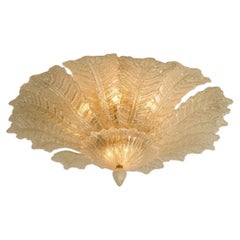 XXL Murano Glass Ceiling Light in the Style of Barovier, 1970s