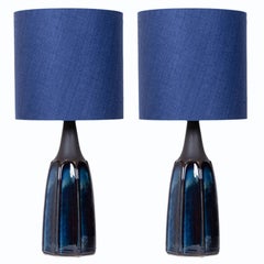1 of the 2 Soholm Lamps with New Silk Custom Made Lampshade René Houben, 1960s