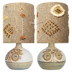 Pair of Soholm Ceramic Table Lamps, Noomi Backhausen, Denmark 1960