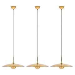 1 of the 3 Brass Onos Fixtures by Florian Schulz with Sand Cord