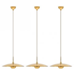 1 of the 3 Brass Onos Fixtures by Florian Schulz with Sand Cord