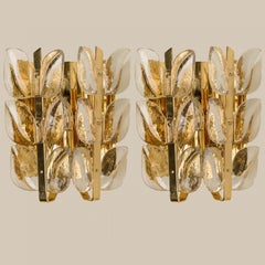 Pair of Wall Lights Model "Florida" by J.T. Kalmar, Vienna Austria