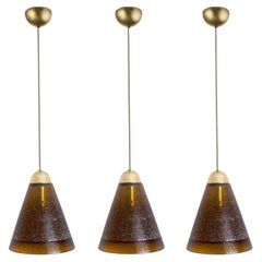 1 degli 8 ciondoli in vetro marrone, Peill & Putzler, 1970